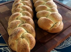 Una foto de Trenza de pan Brioche