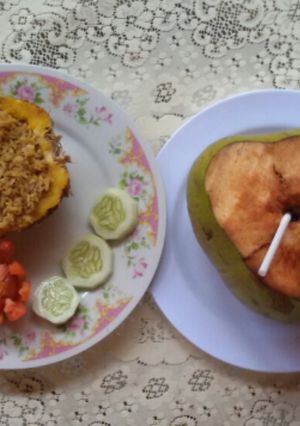 Foto resep Nasi goreng terasi + kelapa muda