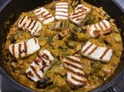 Une photo de halloumi à la poêle