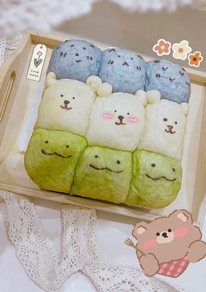 Hình của món Bánh mì gấu cute 🐻|Kawaii bread.