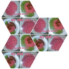 Pink and white rice 2 A picture of Pink and white rice 2.