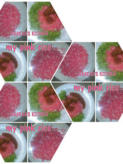 A picture of Pink and white rice 2.