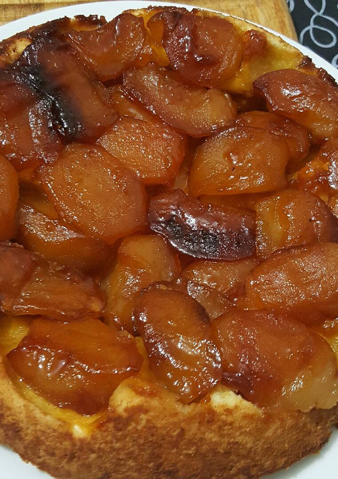 Una foto de Tarta tatin o invertida de manzanas