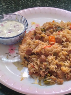 சோயா பிரியாணி (Soya chunks biryani recipe in tamil) செய்முறை முக்கிய புகைப்படம்