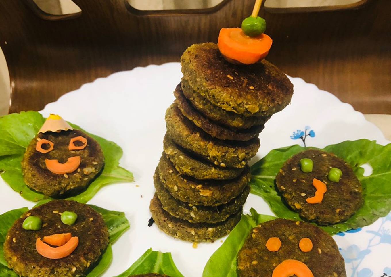Green Oatmeal kababs