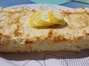 Una foto de budín de harina de coco con eritritol