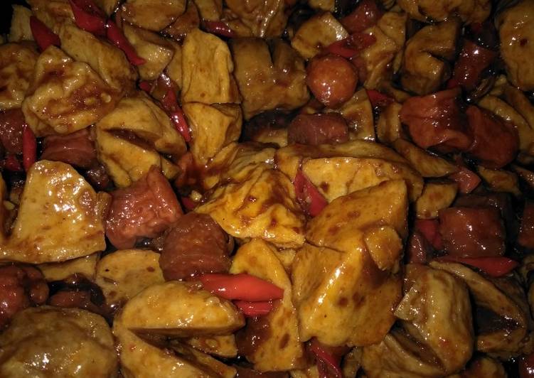 Basis saus kecap mercon (baso sosis)