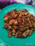 Sambal tempe cumi asin