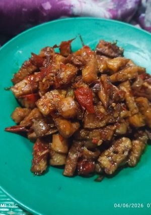 Foto resep Sambal tempe cumi asin