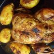 فروج بالفرن ولا أرووووع 😋 مع تتبيله غير شكل 👍