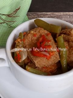 Foto resep Tahu Buncis Kuah Merah