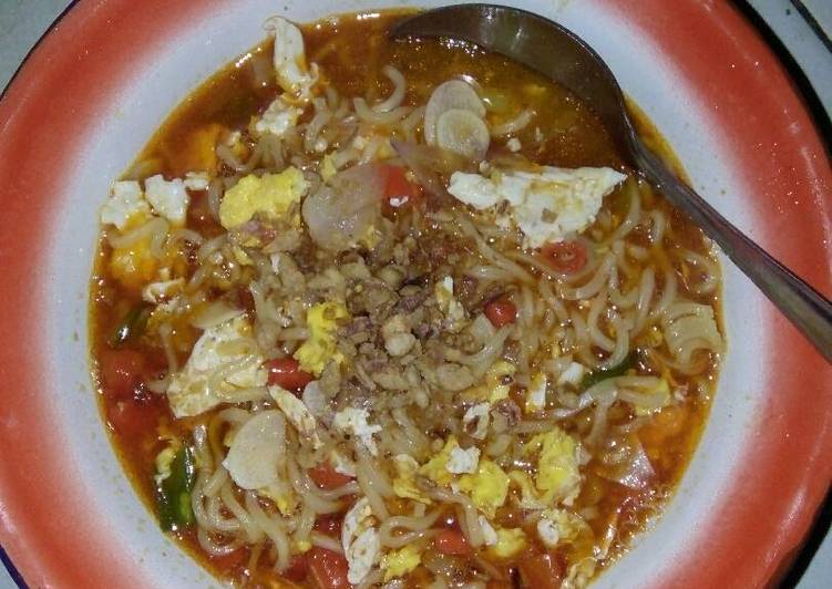 Resep Mie goreng kuah pedas, Sempurna