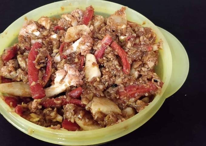 Recipe of Mario Batali Carrots Cauliflower,turnip Pickle