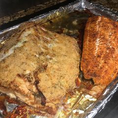 A picture of Dale Weaver's Yes-Yes Baked Salmon😋.