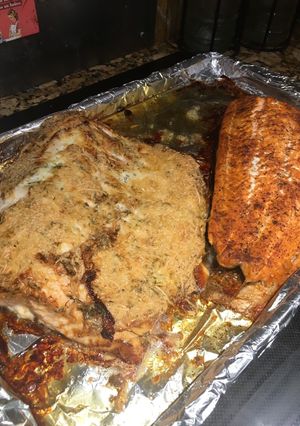 A picture of Dale Weaver's Yes-Yes Baked Salmon😋.