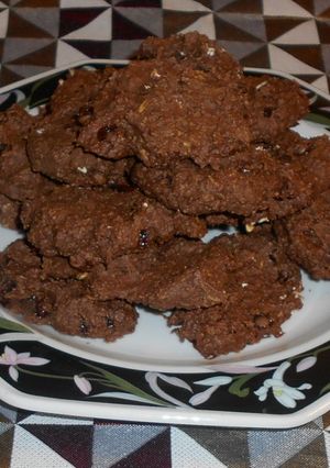 Una foto de GALLETAS DE AVENA, AMARANTO Y CHOCOLATE SIN GLUTEN