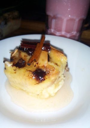 Foto resep Apple bread pudding