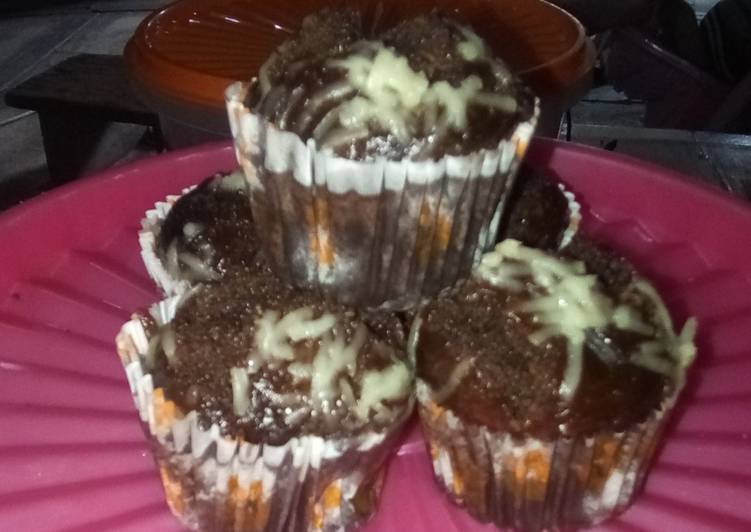 Muffin pisang coklat kukus