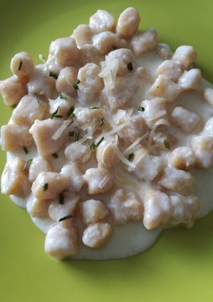 Foto di Gnocchetti di ceci con fonduta ai formaggi# www.cookpad.it#