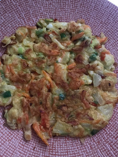 Foto resep Korean Pancake (Isi Sayuran dan Crabstick)