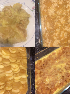 Una foto de Postre de Manzana en fuente sin horno y sin harina