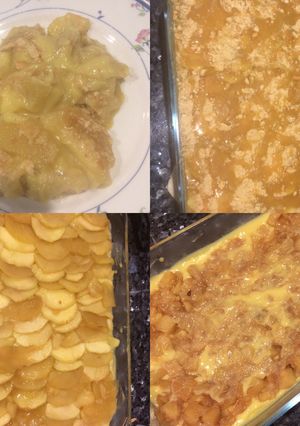 Una foto de Postre de Manzana en fuente sin horno y sin harina