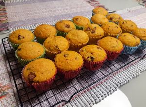 Foto de Muffin de Cenoura com Gotas de Chocolate