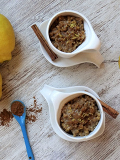 Una foto de Arroz con leche vegano y saludable