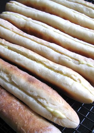 A picture of Mini Baguettes with Milk Cream.