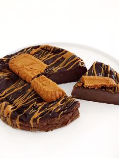 Une photo de Flan protéiné chocolat speculoos