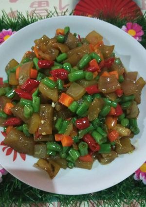 Foto resep Tumis kulit sapi