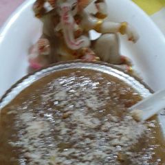 A picture of Badam ka sheera.