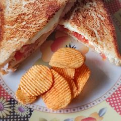 A picture of Simple veg sandwich.