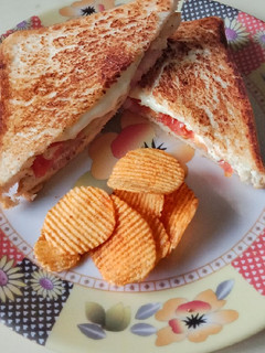 A picture of Simple veg sandwich.