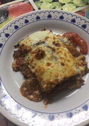 Una foto de Moussaka mixta