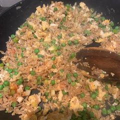 A picture of My take on fried rice.