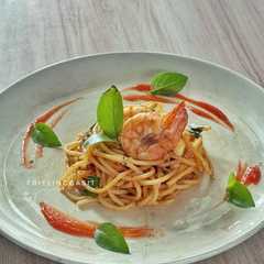 Spaghetti Kencur Pedas Gurih-レシピのメイン写真