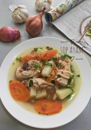 Foto resep Sop ayam ala Pak Min Klaten