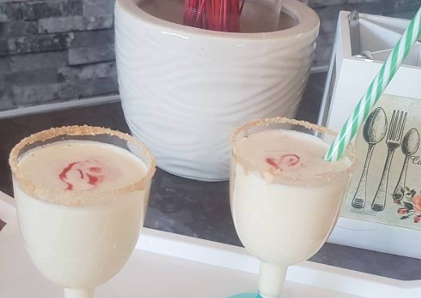 Cheese cream thandai mocktail