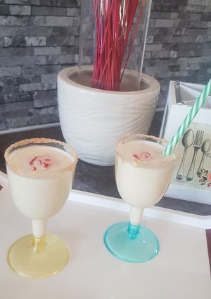 A picture of Cheese cream thandai mocktail.
