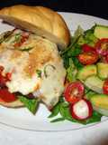 Beef Milanesa Parmigiana Sandwich, Jon Style