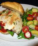 SANDWICH DE MILANESA DE VACUNO A LA PARMESANA. JON STYLE