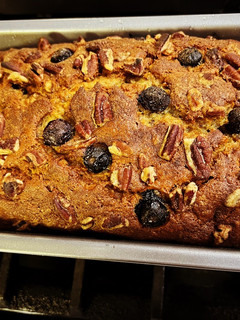 A picture of Blueberry Banana Nut Bread.
