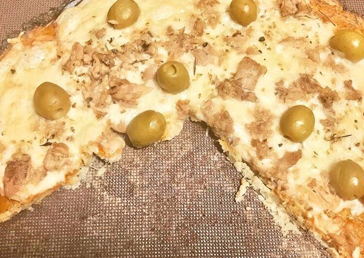 Pizza con base de coliflor