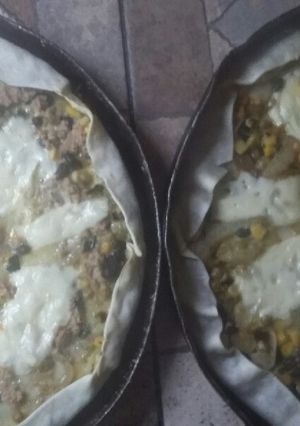 Una foto de Tarta de cebolla y legumbres!