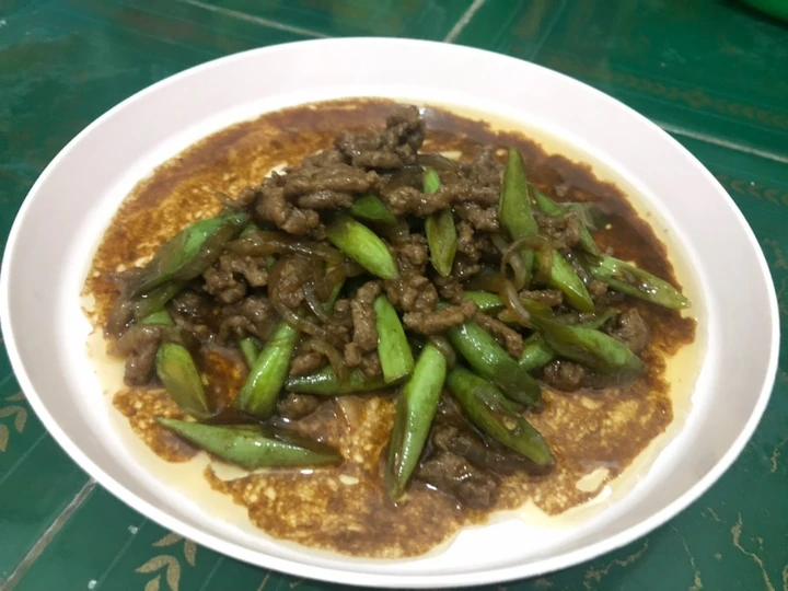 Cara Sederhana Membuat Resep  Tumis Buncis with Beef Teriyaki yang Menggugah Selera, Bisa Manjain Lidah