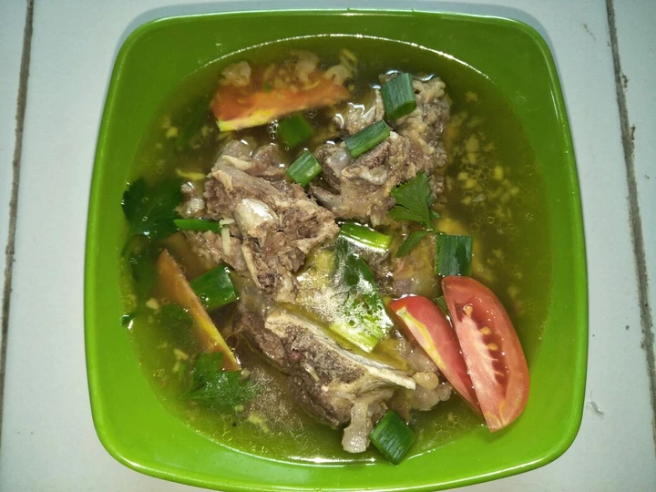Cara Gampang Membuat Resep Sop tulang sapi (bumbu sederhana) yang Menggugah Selera Anti Ribet, Uenak Banget