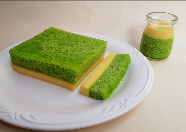 Resep Pudding lumut mentega versi sugar free (menu diet) Anti Gagal