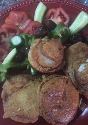 صورة لوصفة حلقات البصل المقرمشة