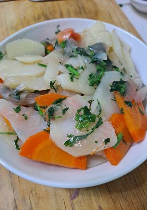 Hình của món Khoai tây xào cà rốt.